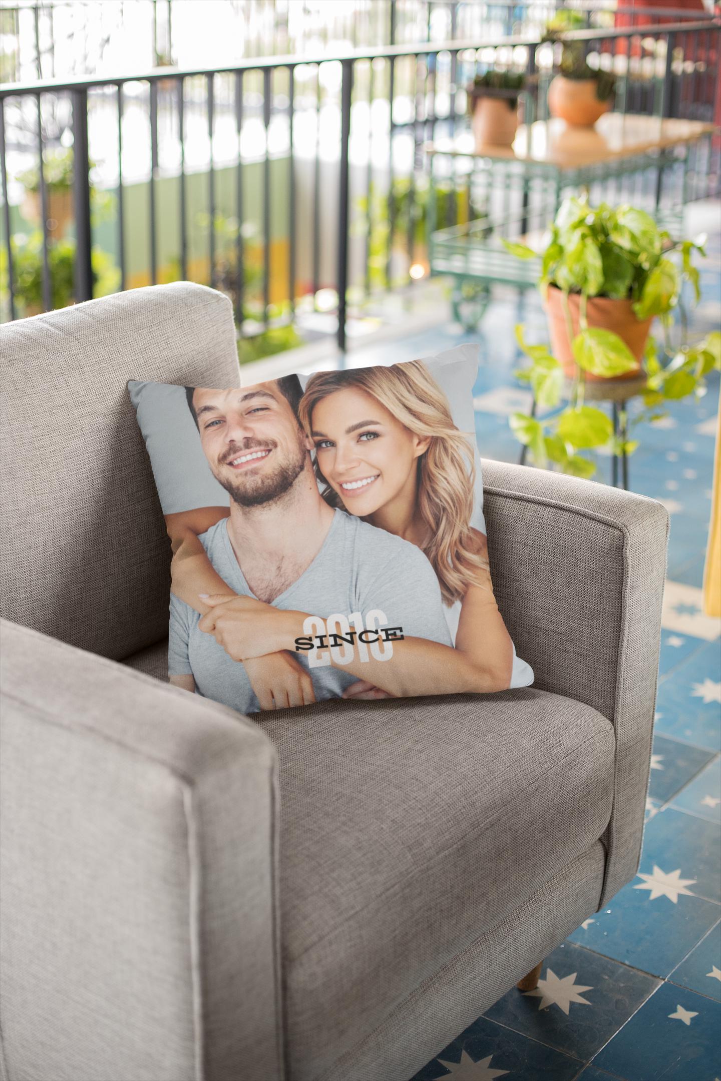Personalized Anniversary Pillow