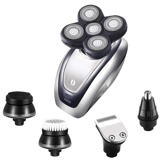 Electric Razor for Men: 5-in-1 Waterproof Grooming Kit