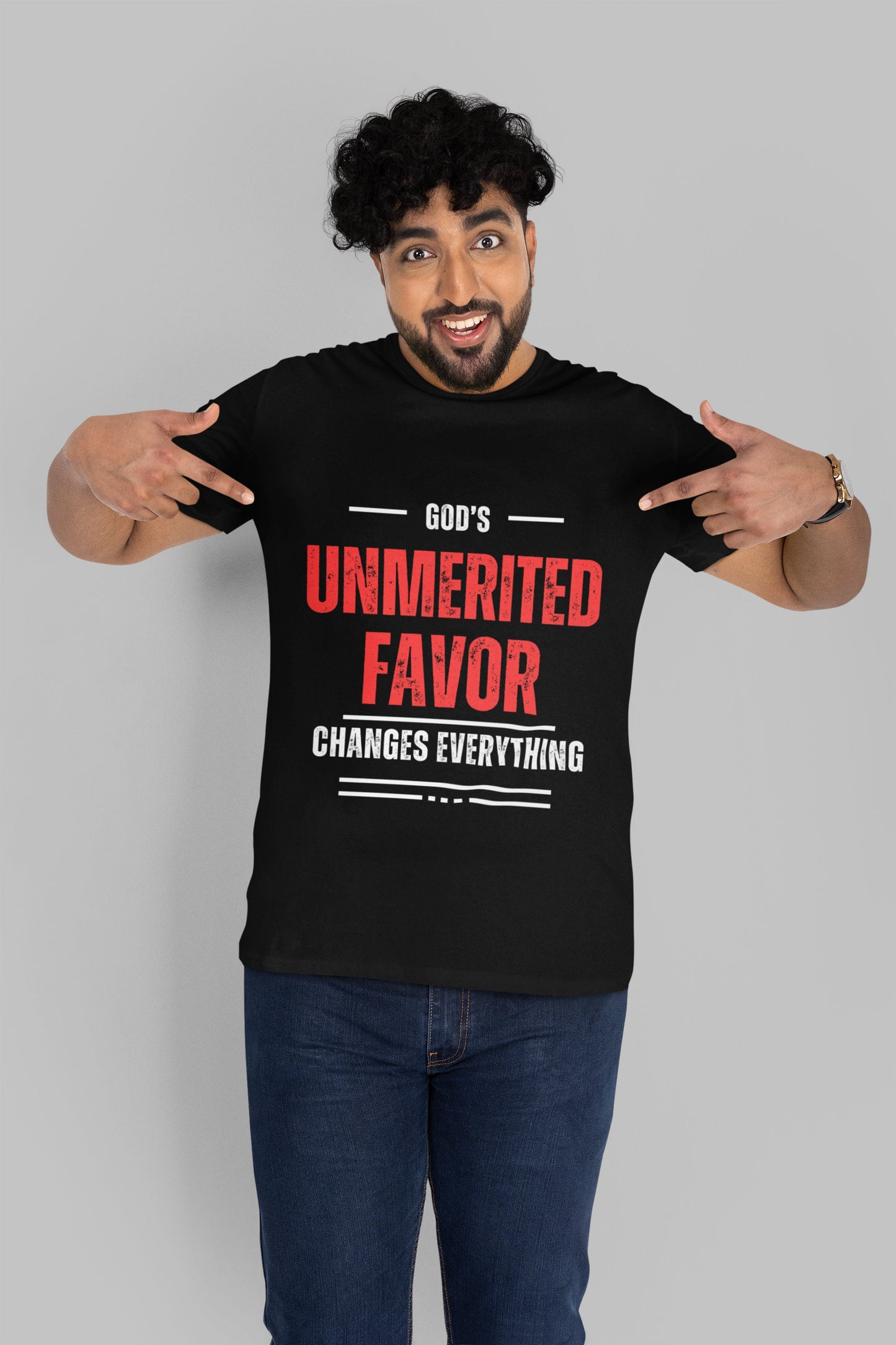 God's Unmerited Favor Unisex Jersey Short Sleeve Tee