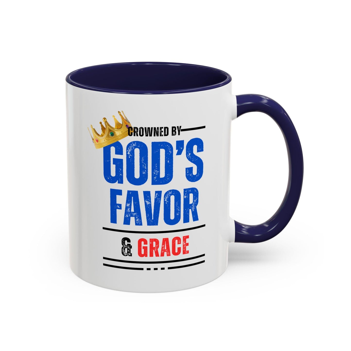 God's Favor & Grace Accented Ceramic Mug (11, 15oz)