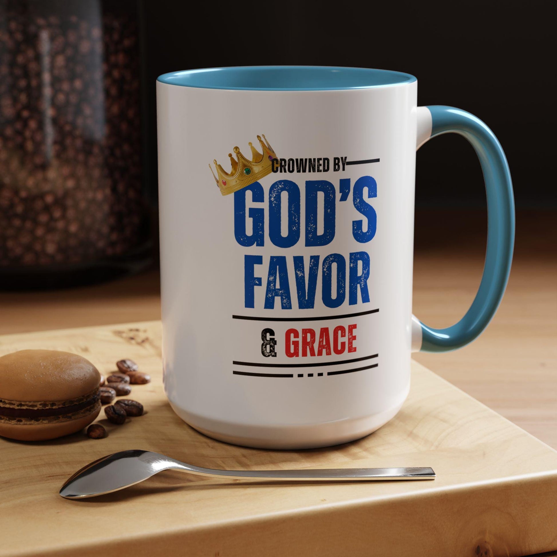 God's Favor & Grace Accented Ceramic Mug (11, 15oz)