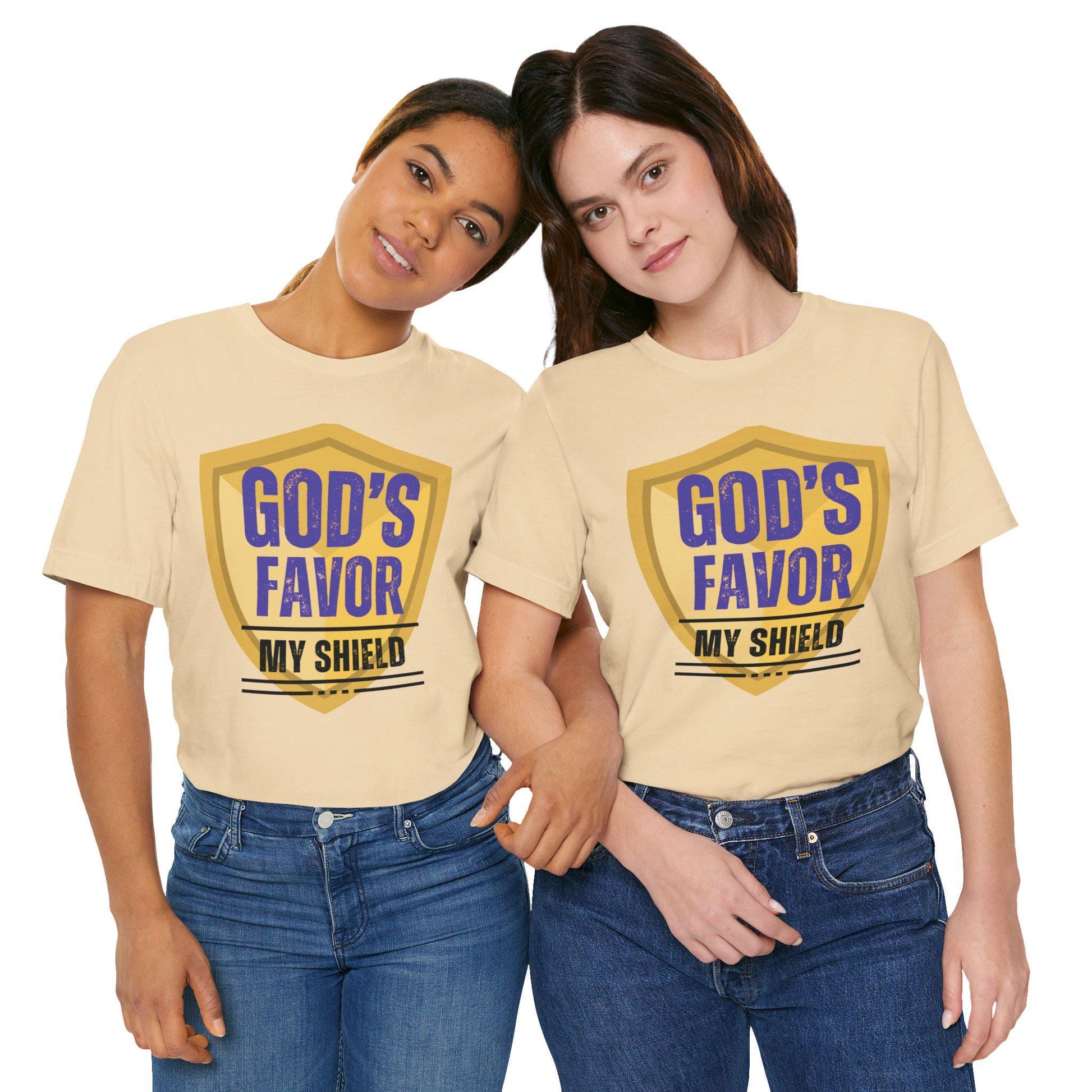 God's Favor My Shield Unisex Jersey Short Sleeve Tee