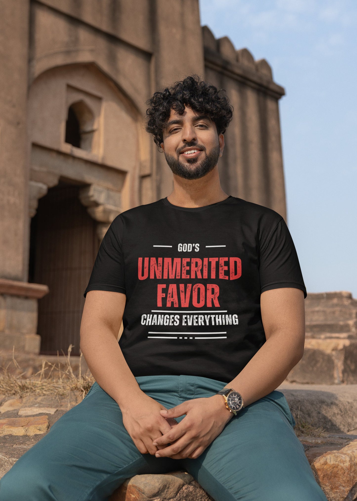 God's Unmerited Favor Unisex Jersey Short Sleeve Tee