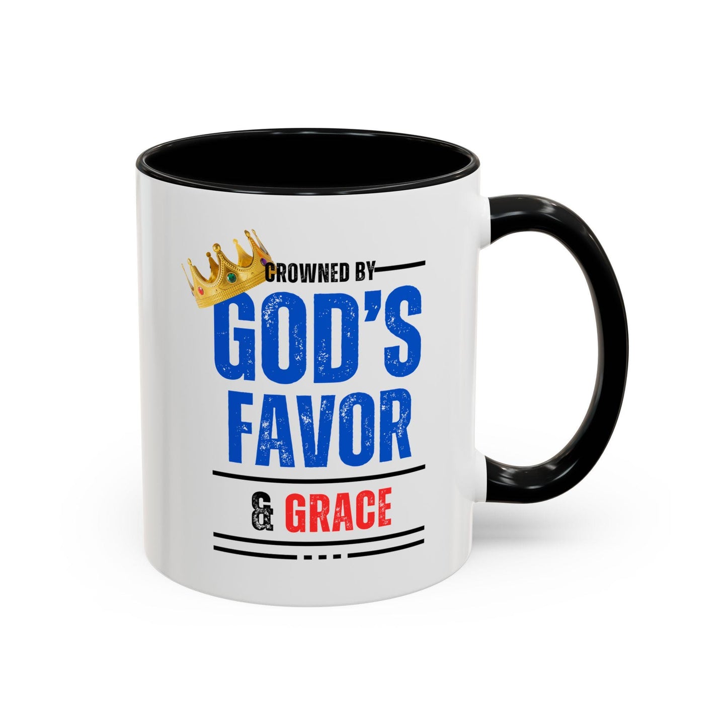 God's Favor & Grace Accented Ceramic Mug (11, 15oz)