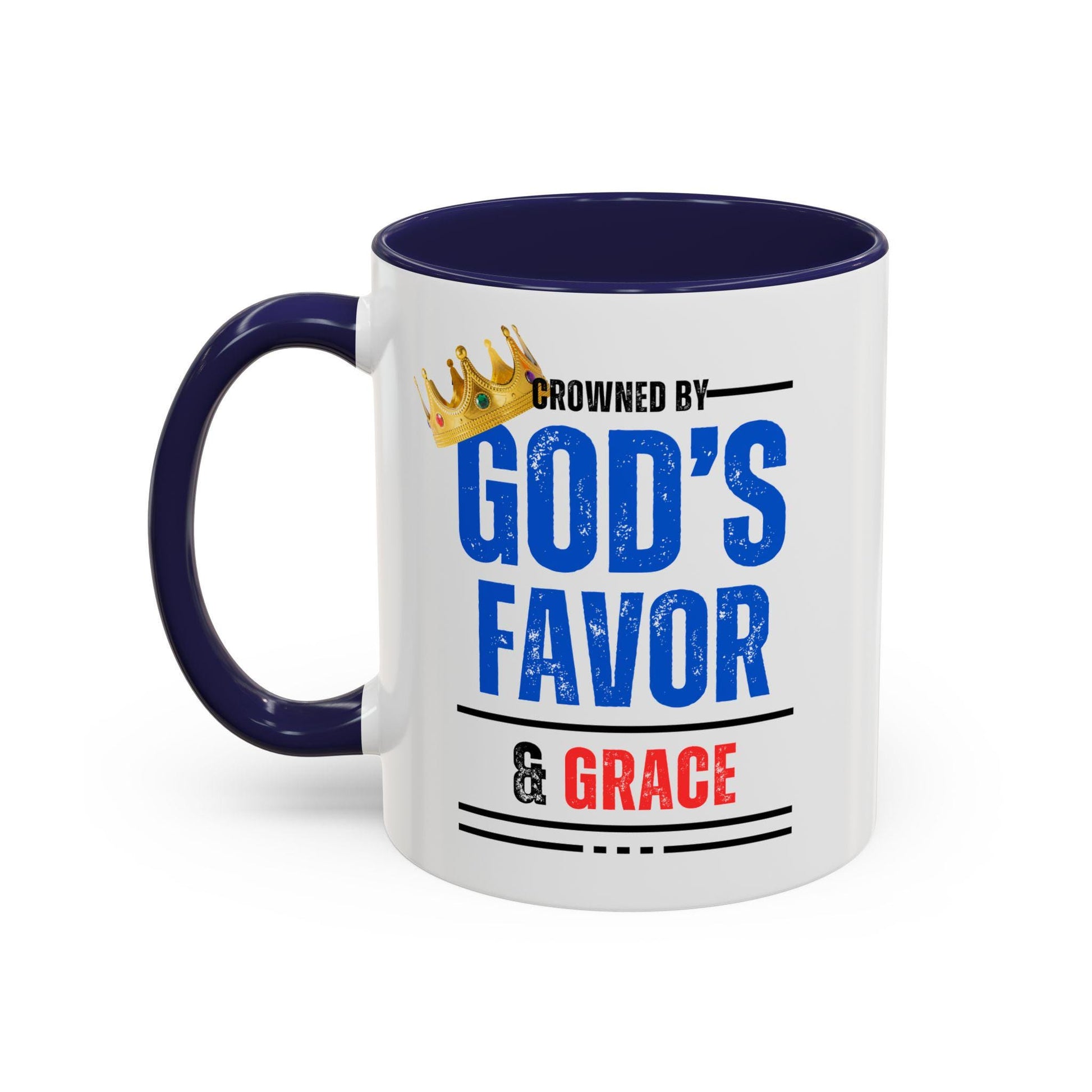 God's Favor & Grace Accented Ceramic Mug (11, 15oz)