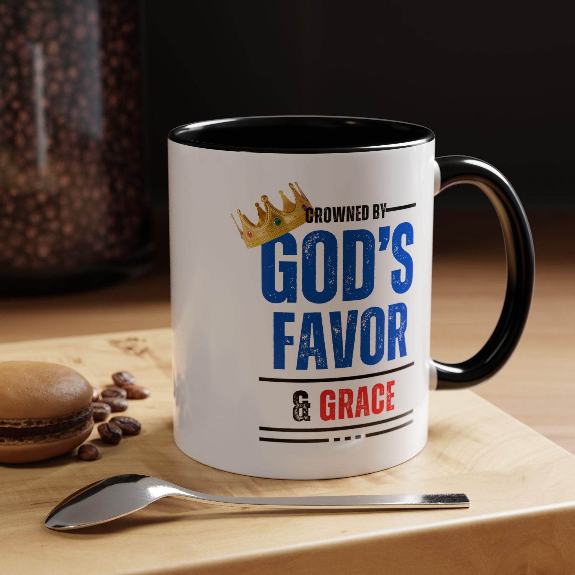 God's Favor & Grace Accented Ceramic Mug (11, 15oz)