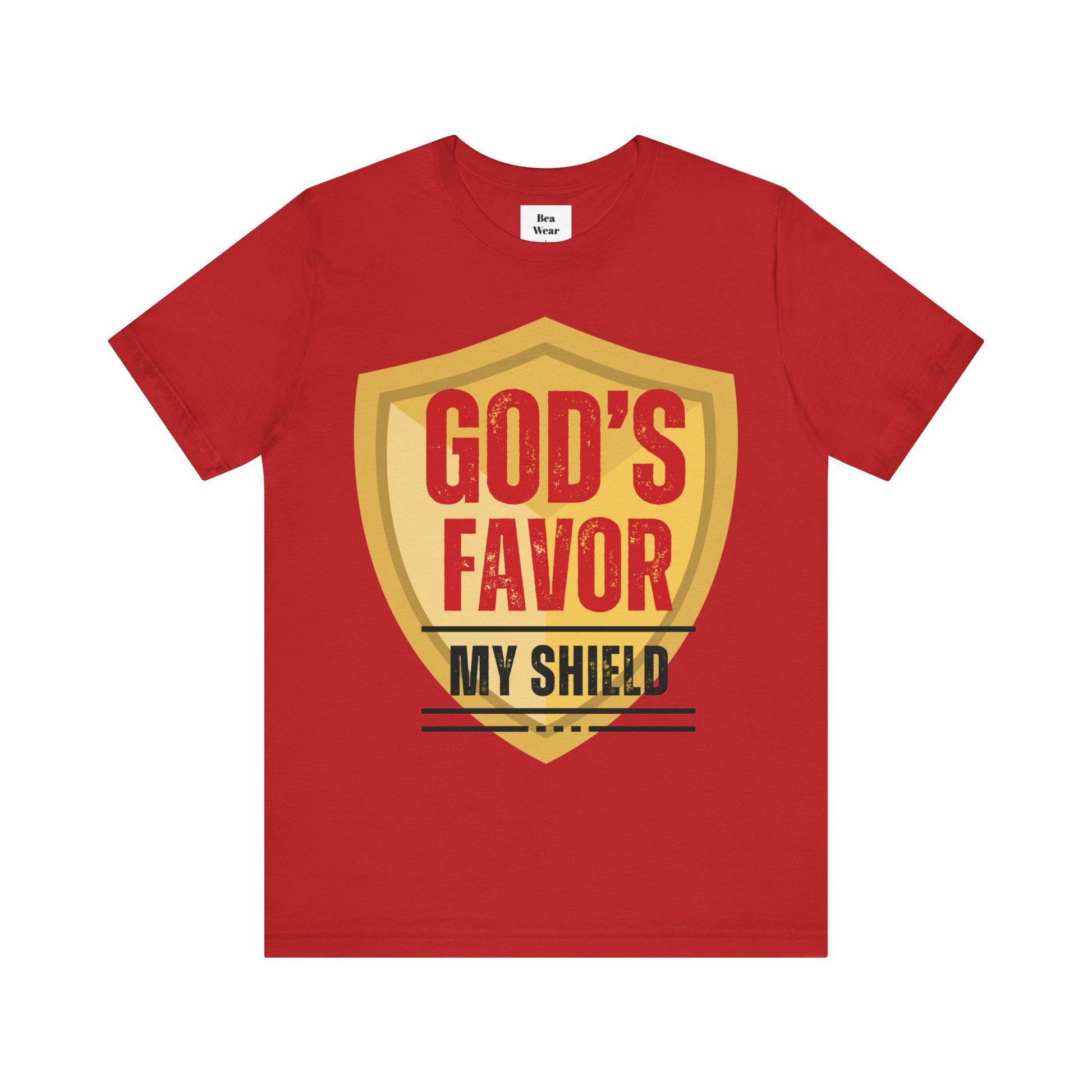 God's Favor My Shield Unisex Jersey Short Sleeve Tee