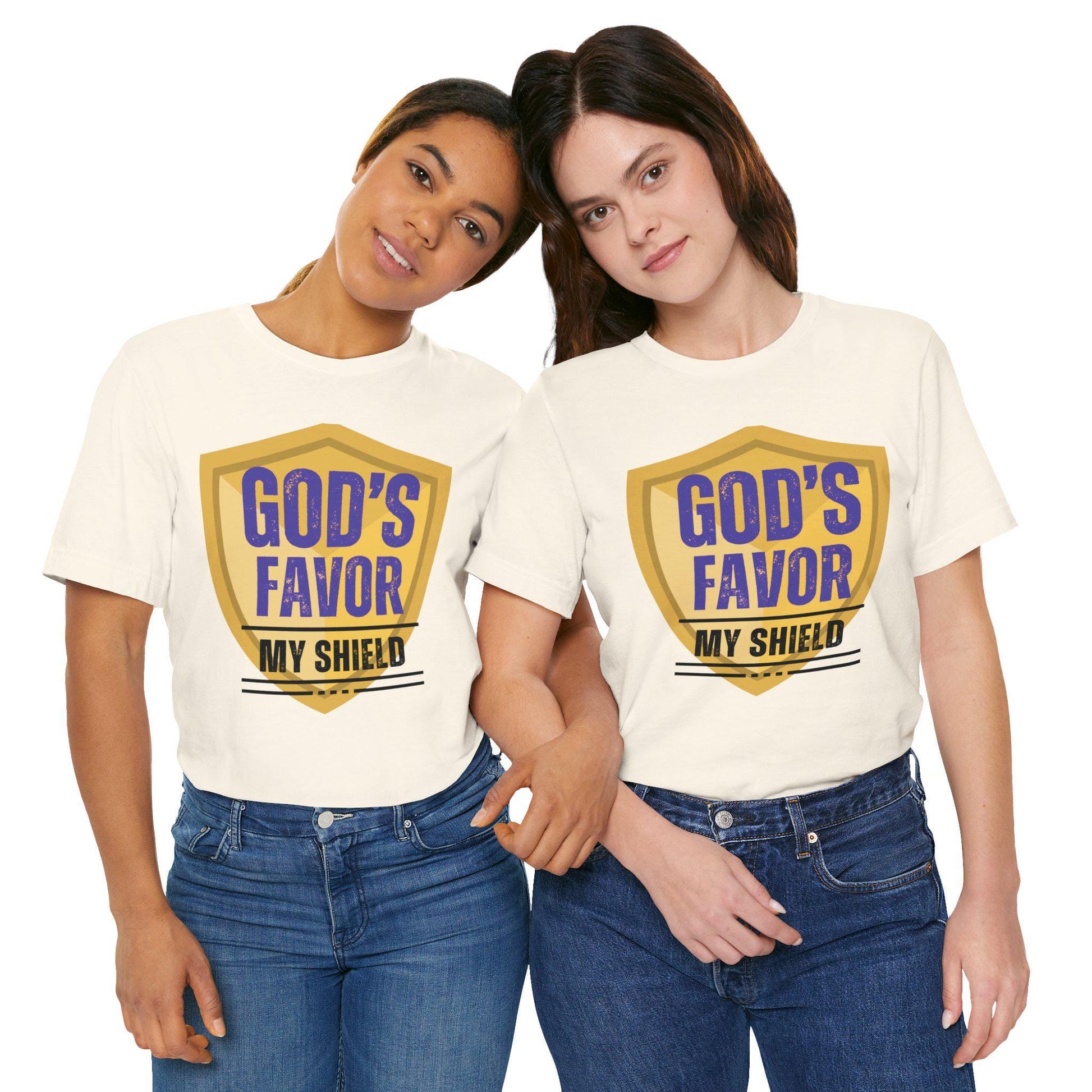 God's Favor My Shield Unisex Jersey Short Sleeve Tee