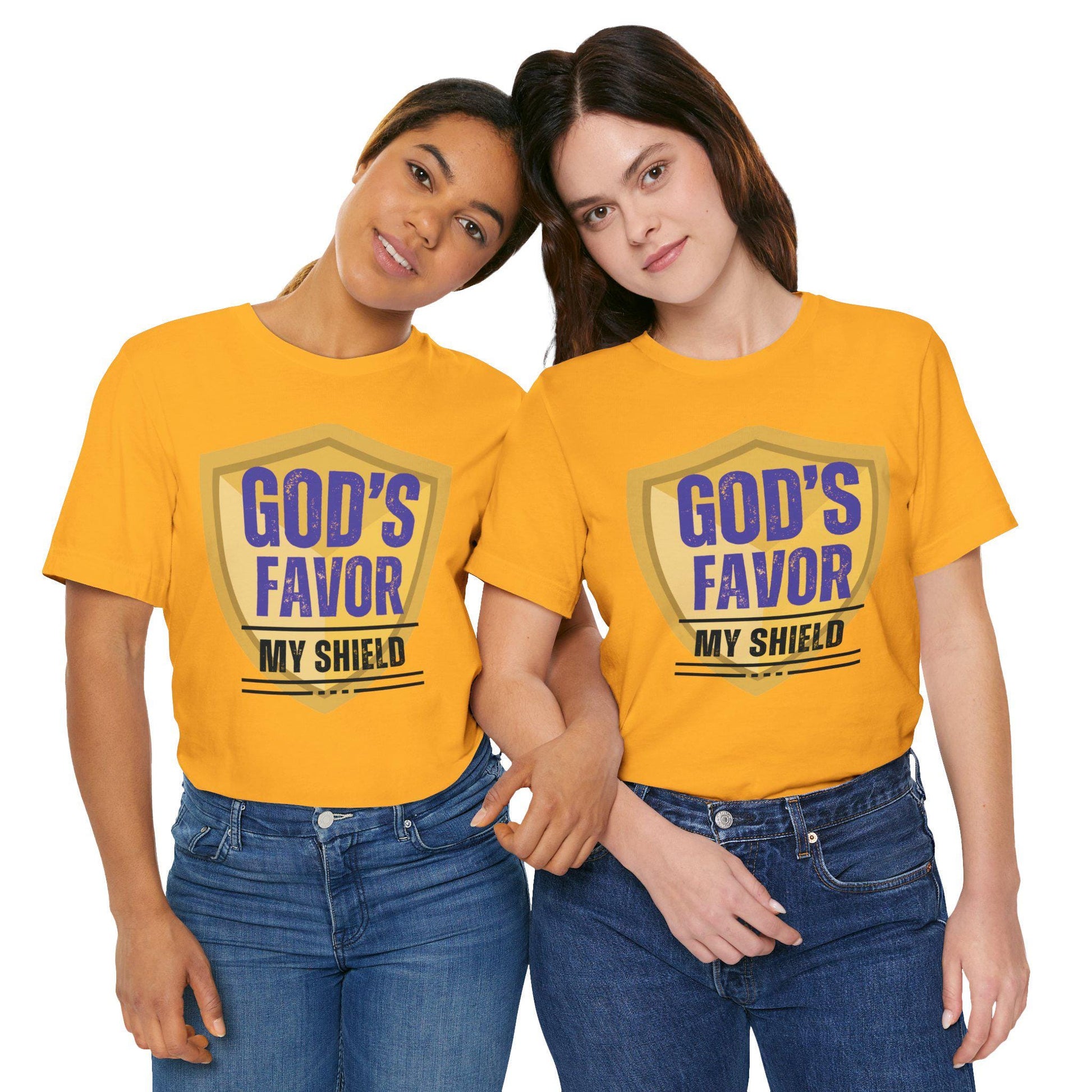 God's Favor My Shield Unisex Jersey Short Sleeve Tee