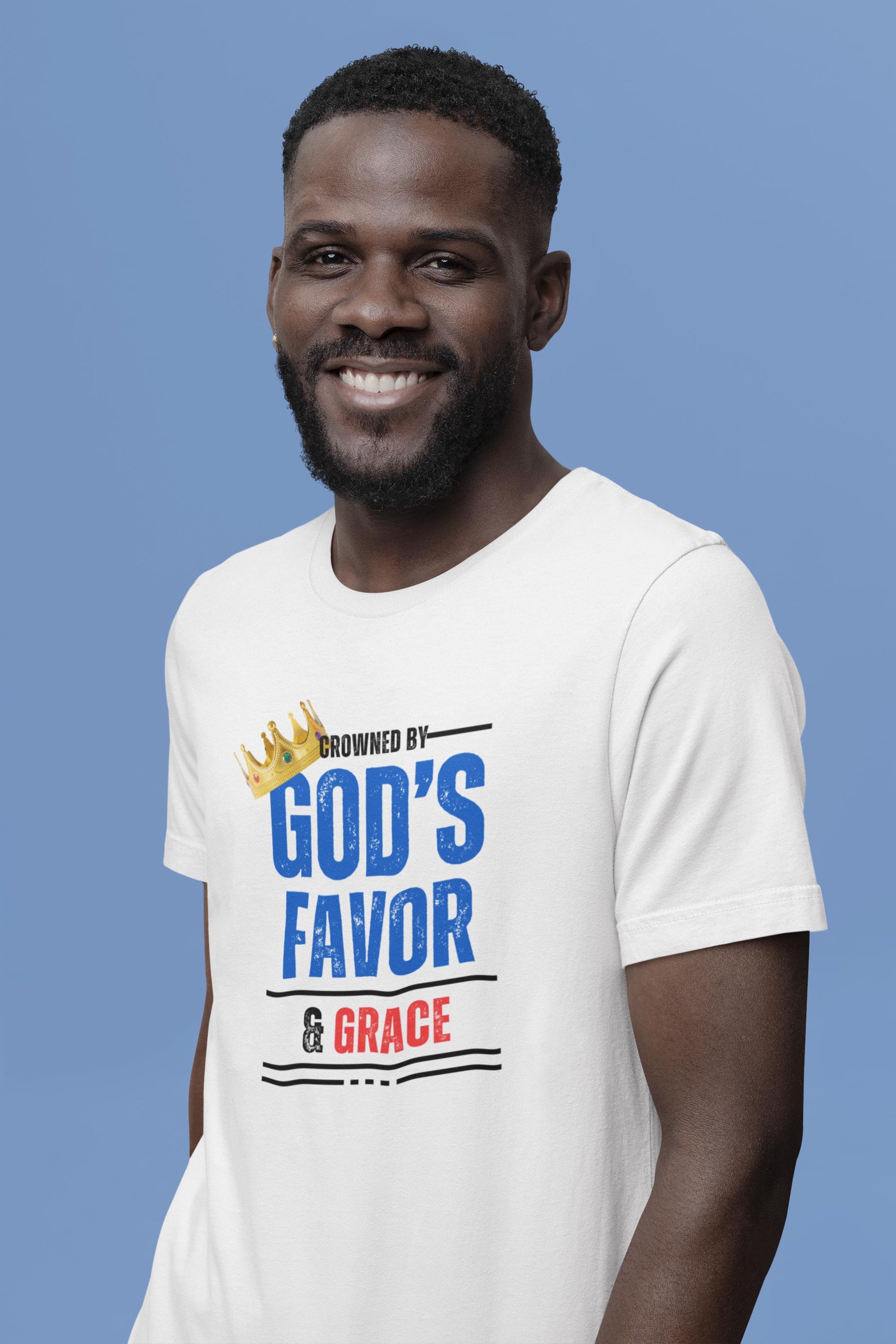 Crowned by God's Favor & Grace Unisex Jersey Short Sleeve Tee