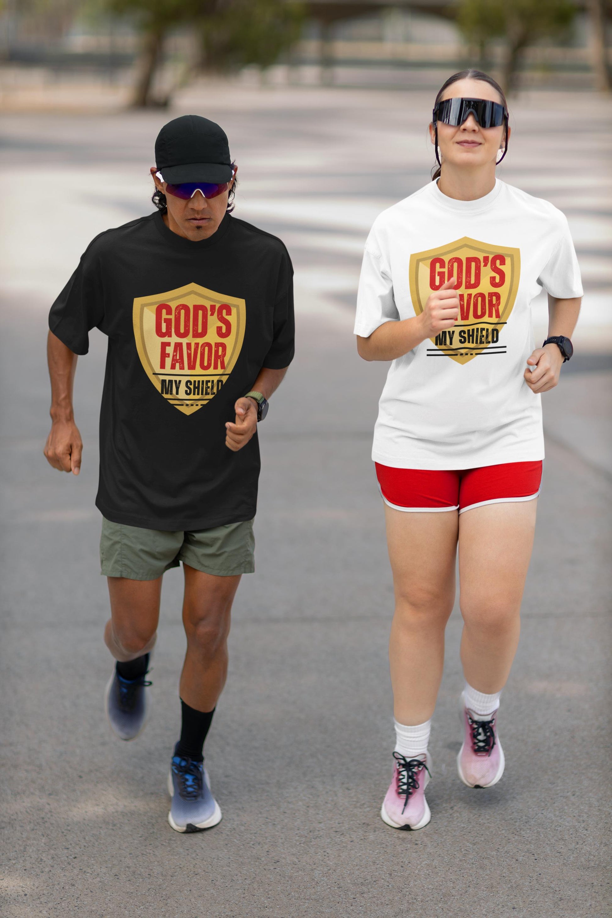 God's Favor My Shield Unisex Jersey Short Sleeve Tee