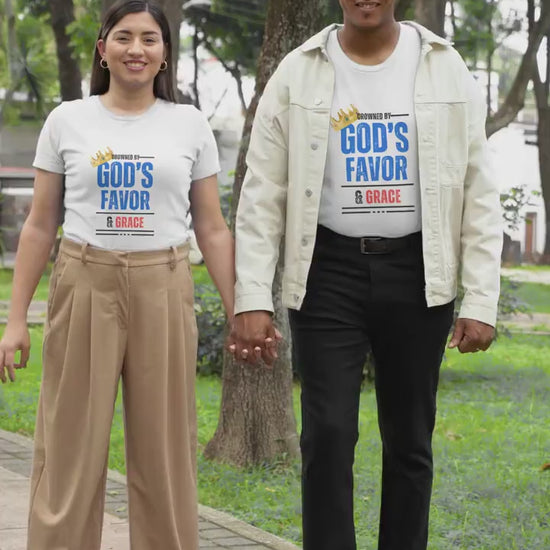 Crowned by God's Favor & Grace Unisex Jersey Short Sleeve Tee