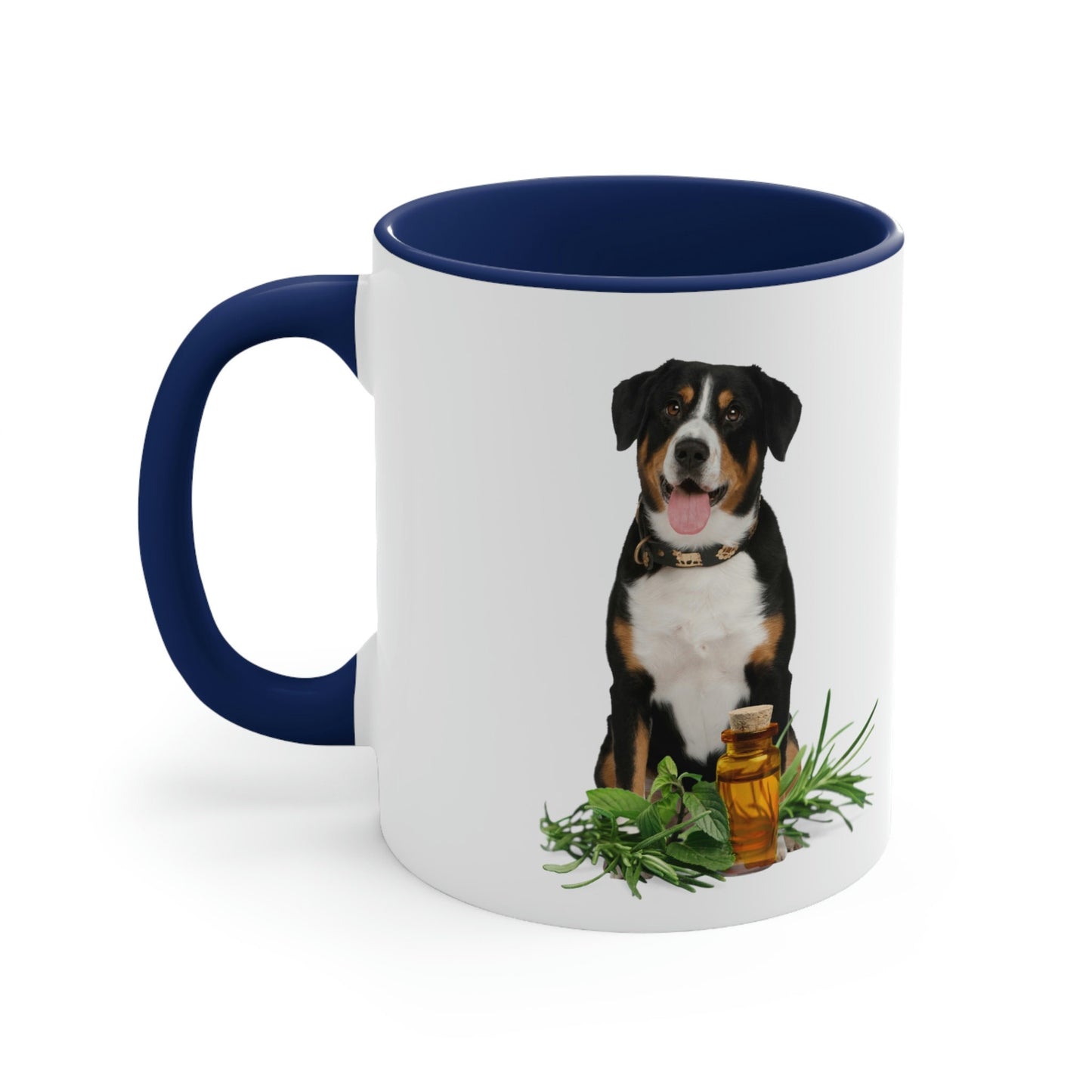 Essential Oil Sennenhund Dog Accent Coffee Mug, 11oz