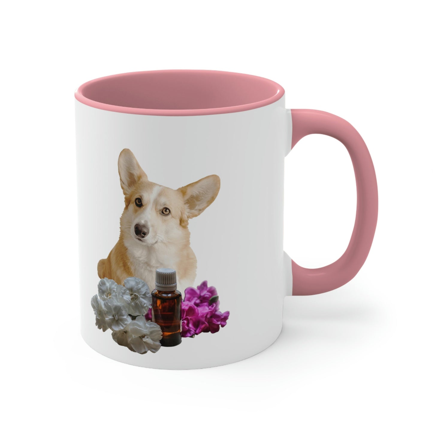 Essential Oil Corgi Dog Accent Coffee Mug, 11oz