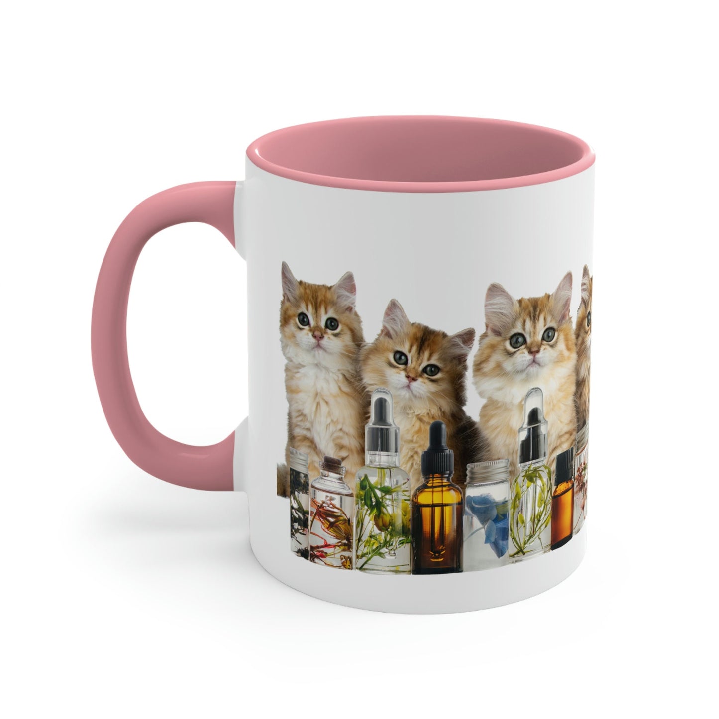 Essential Oil Cat 9 Accent Coffee Mug, 11oz