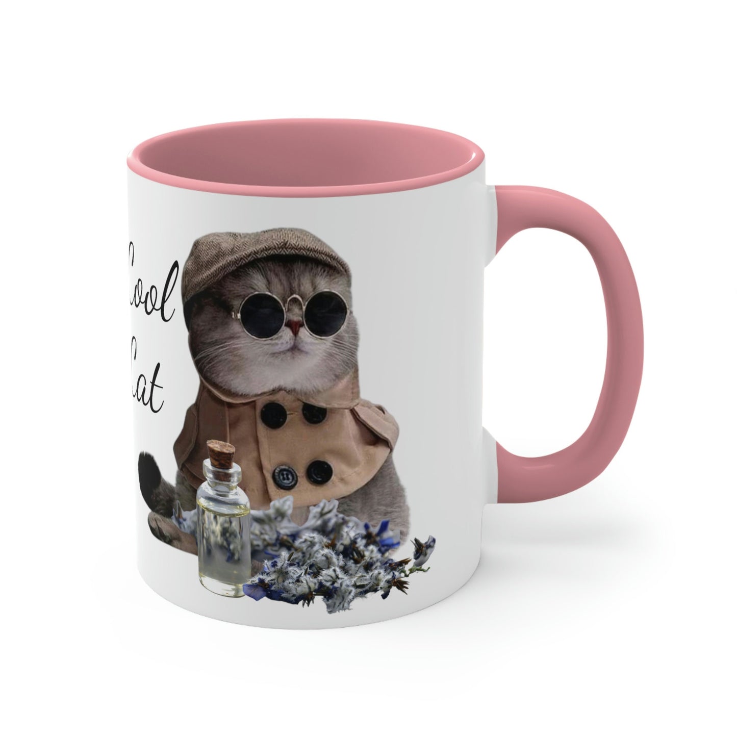 Cool Cat Detective Mug with Essential Oils