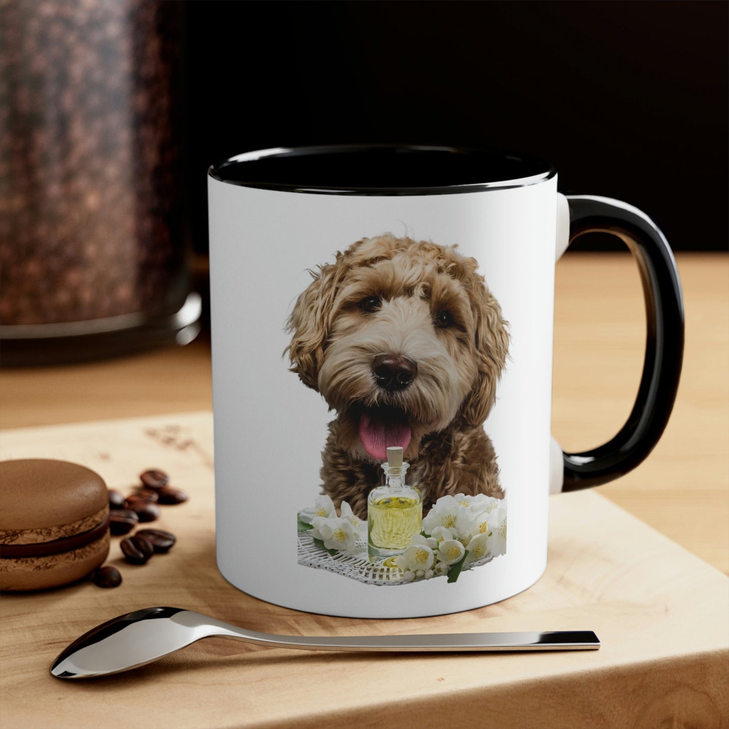 Essential Oil Dog 8 Accent Coffee Mug, 11oz