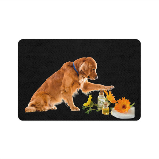 Dog Essential Oil Pet Food Mat (12x18)