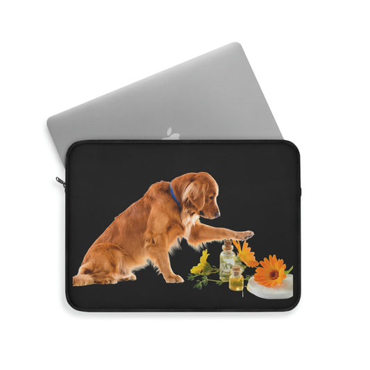 Essential Oil Dog Laptop Sleeve