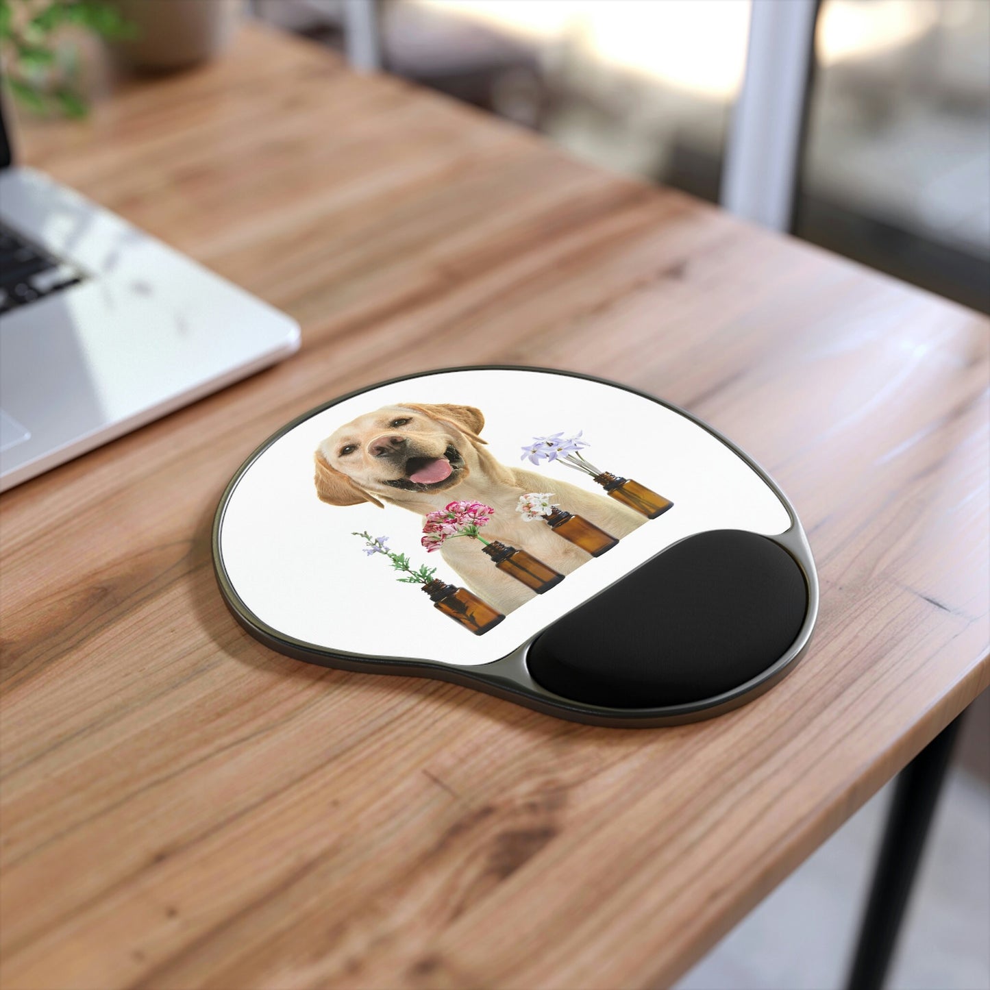 Essential Oil Dog 9 Mouse Pad With Wrist Rest