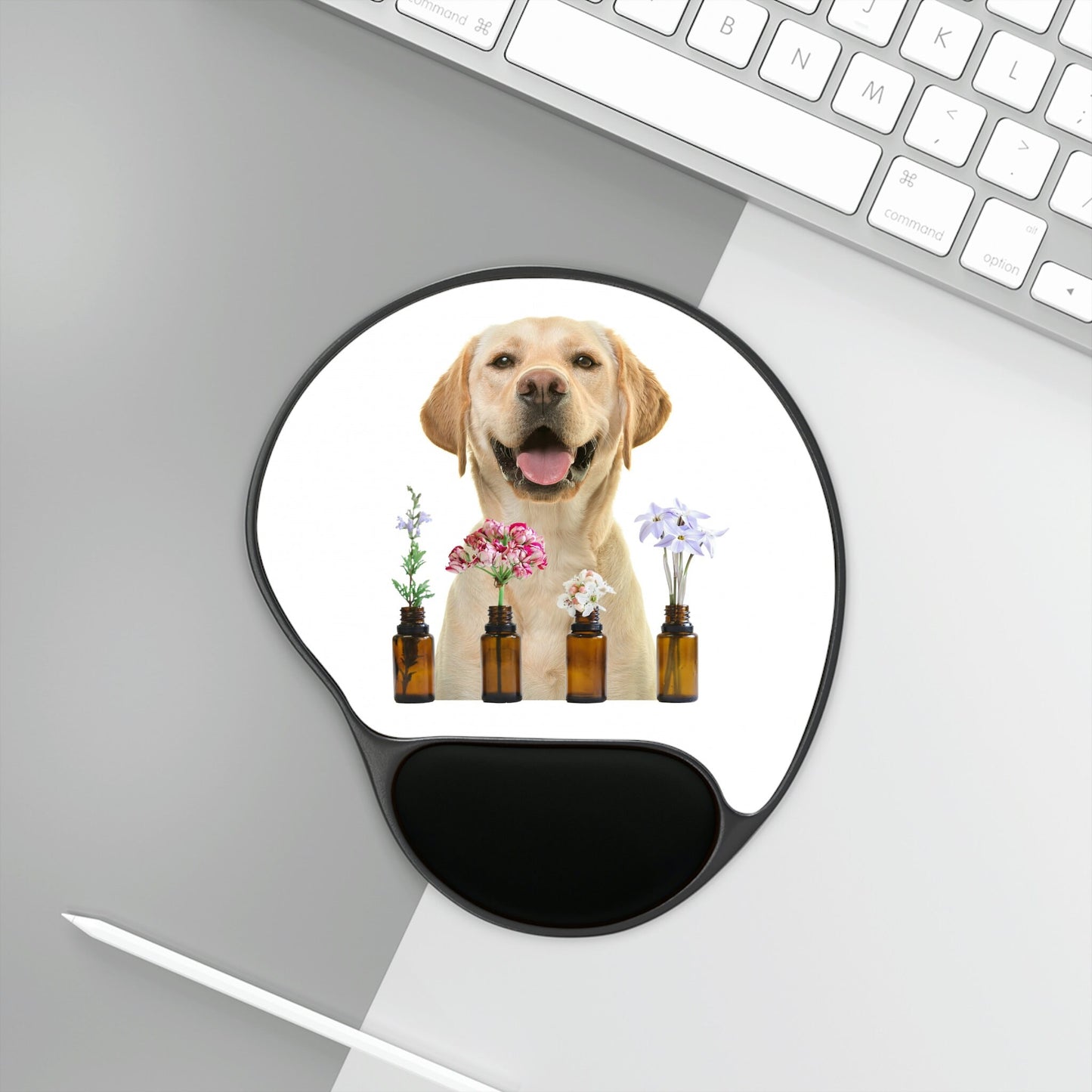 Essential Oil Dog 9 Mouse Pad With Wrist Rest