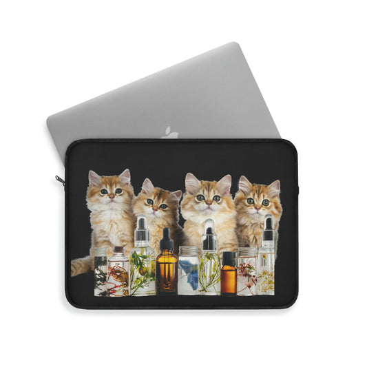 Essential Oil Cat 9 Laptop Sleeve