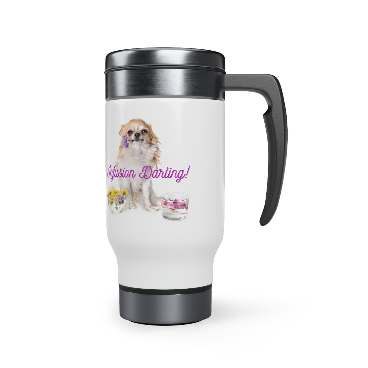 "Infusion Darling" Stainless Steel Travel Mug