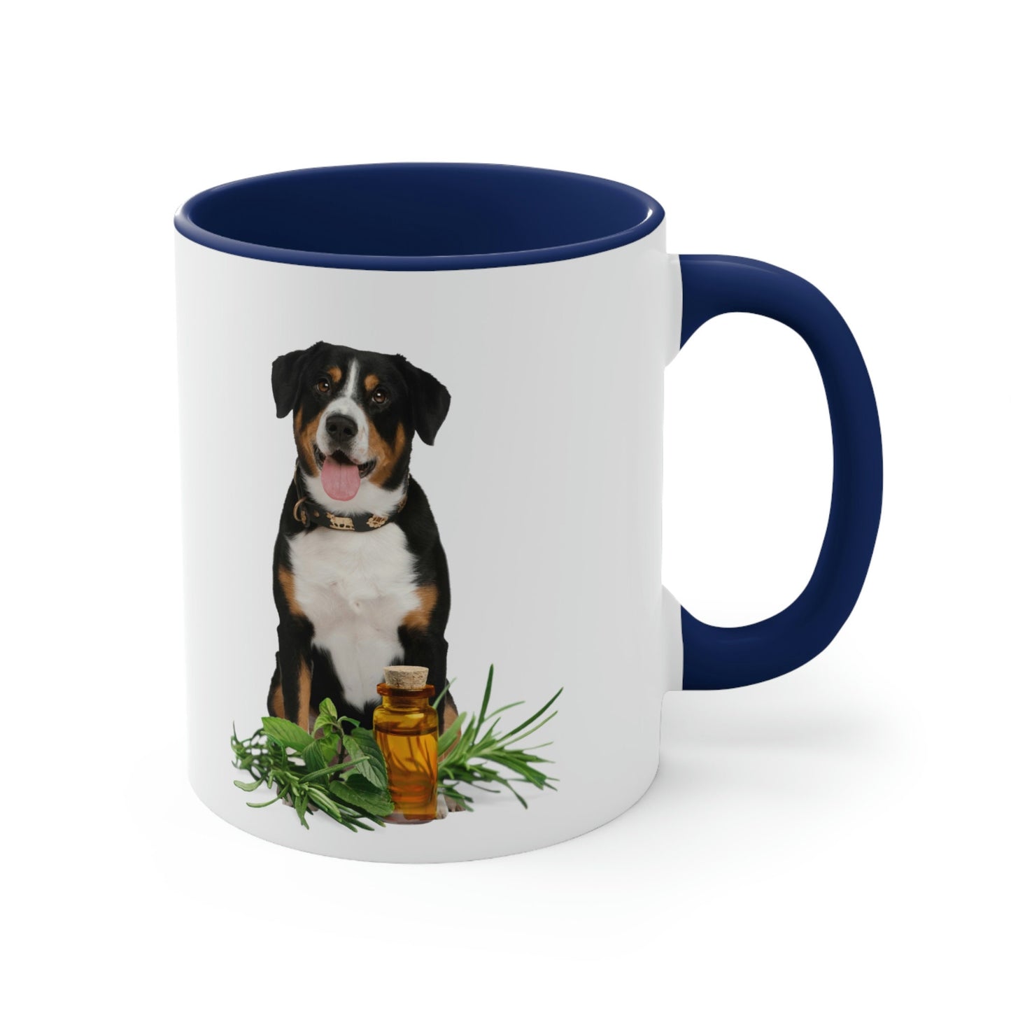 Essential Oil Sennenhund Dog Accent Coffee Mug, 11oz