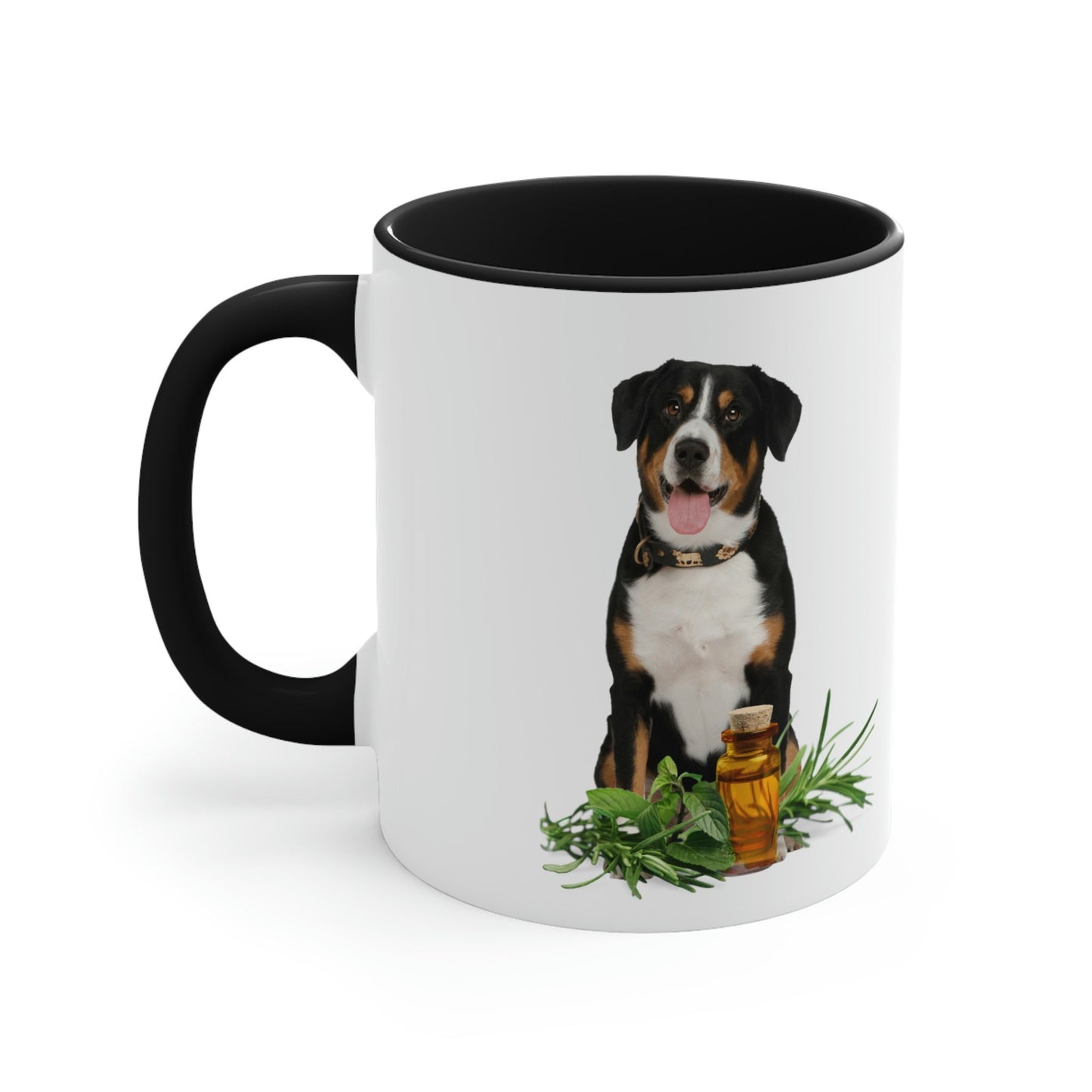 Essential Oil Sennenhund Dog Accent Coffee Mug, 11oz