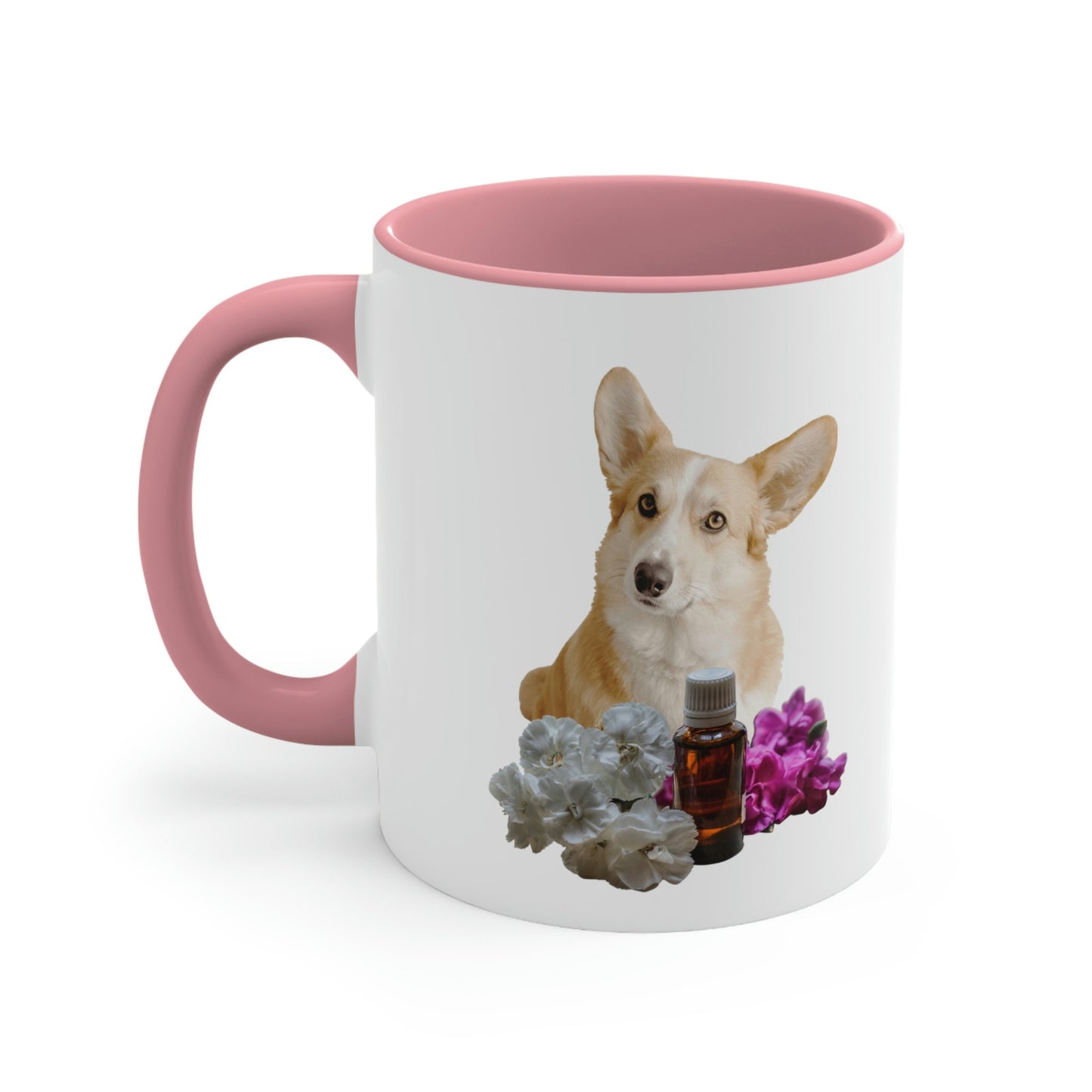 Essential Oil Corgi Dog Accent Coffee Mug, 11oz