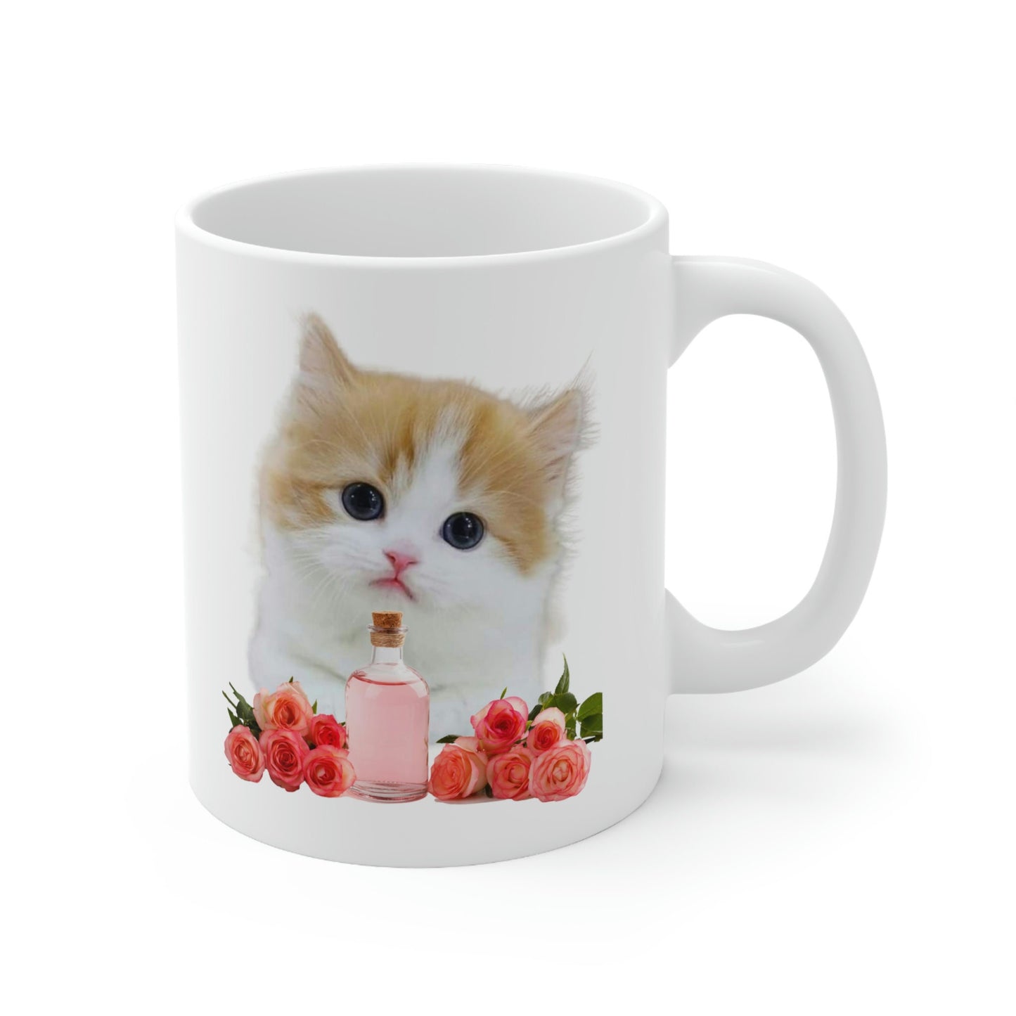 Essential Oil Cat Ceramic Mug 11oz