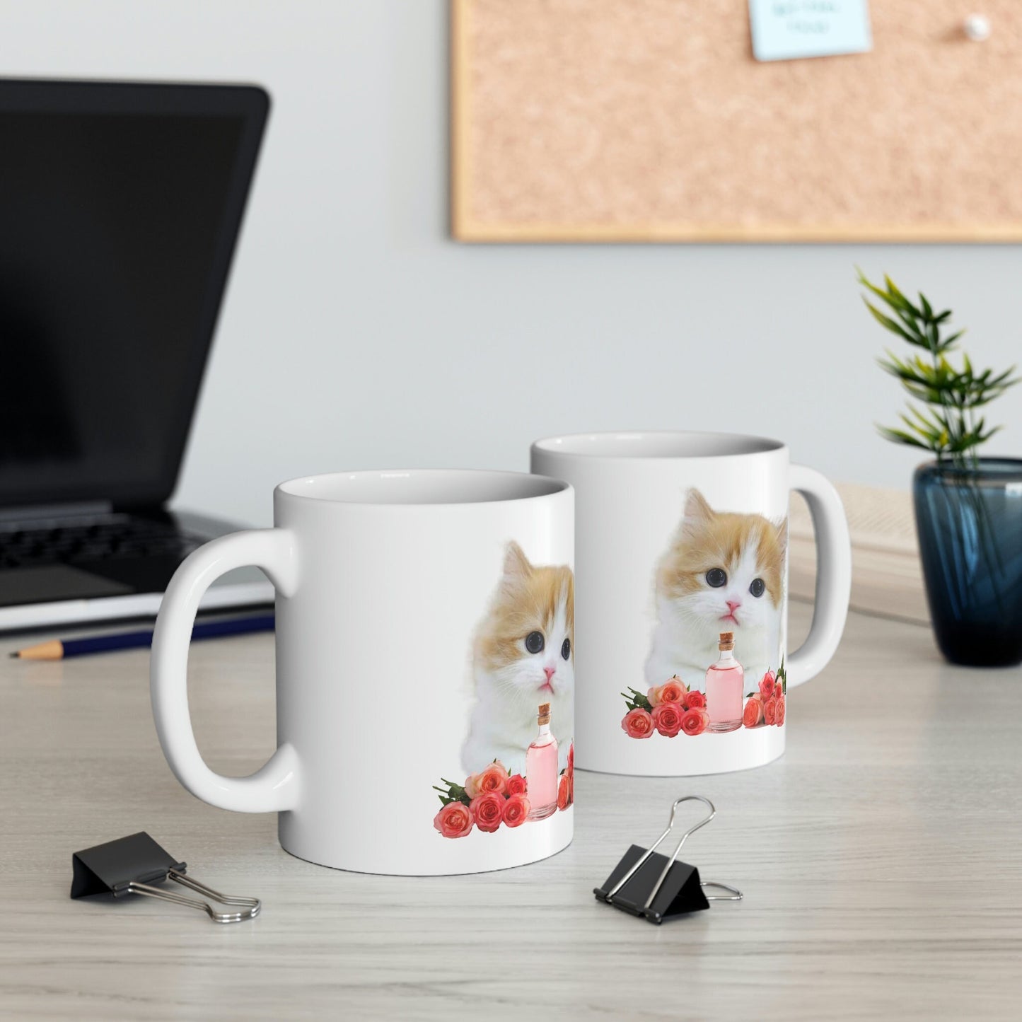 Essential Oil Cat Ceramic Mug 11oz