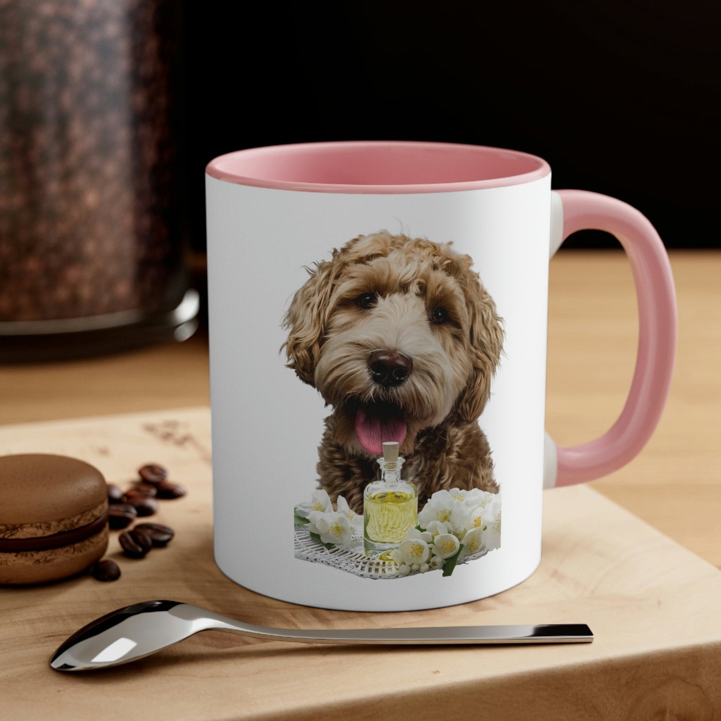 Essential Oil Dog 8 Accent Coffee Mug, 11oz