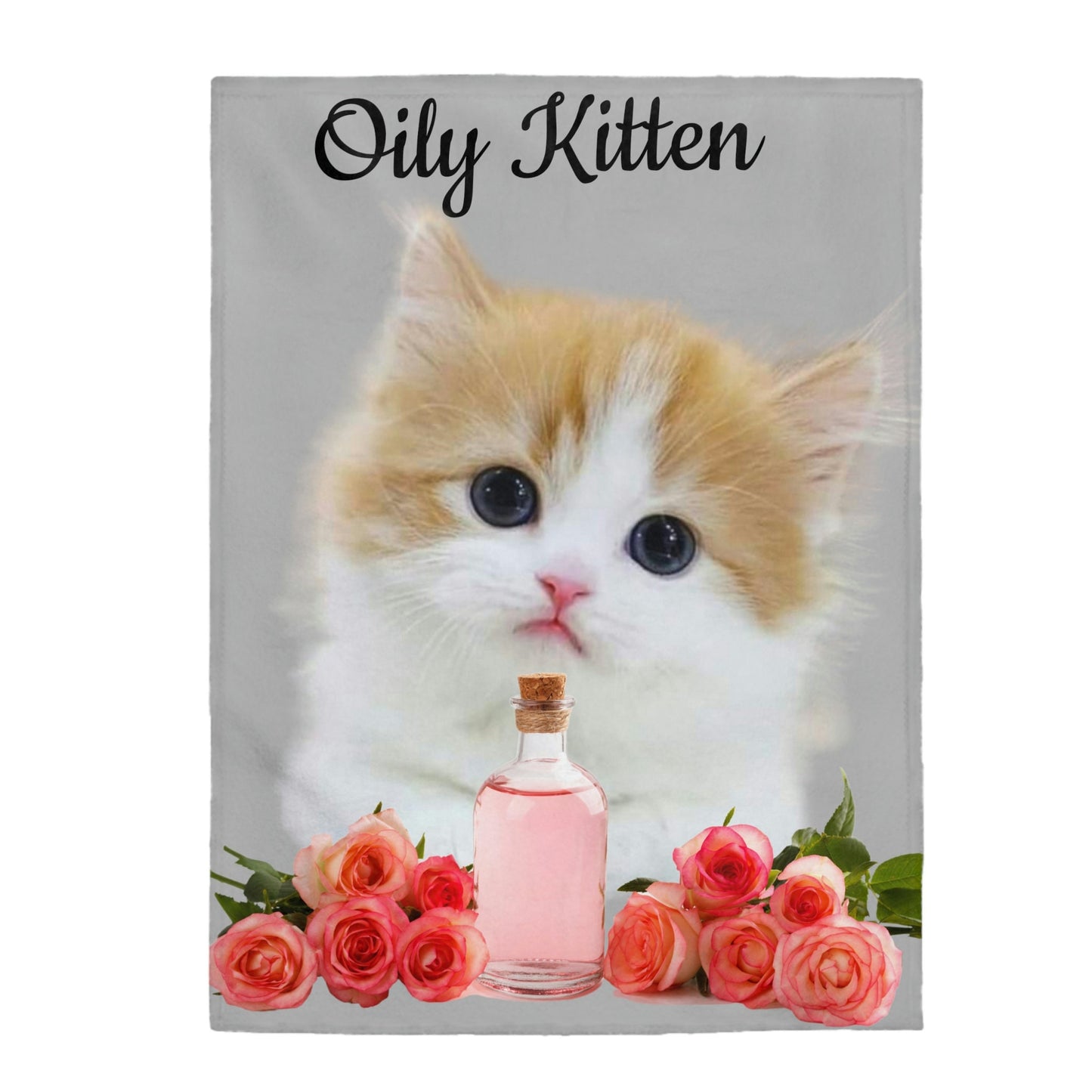 Velveteen Essential Oil "Oily Kitten" Plush Blanket