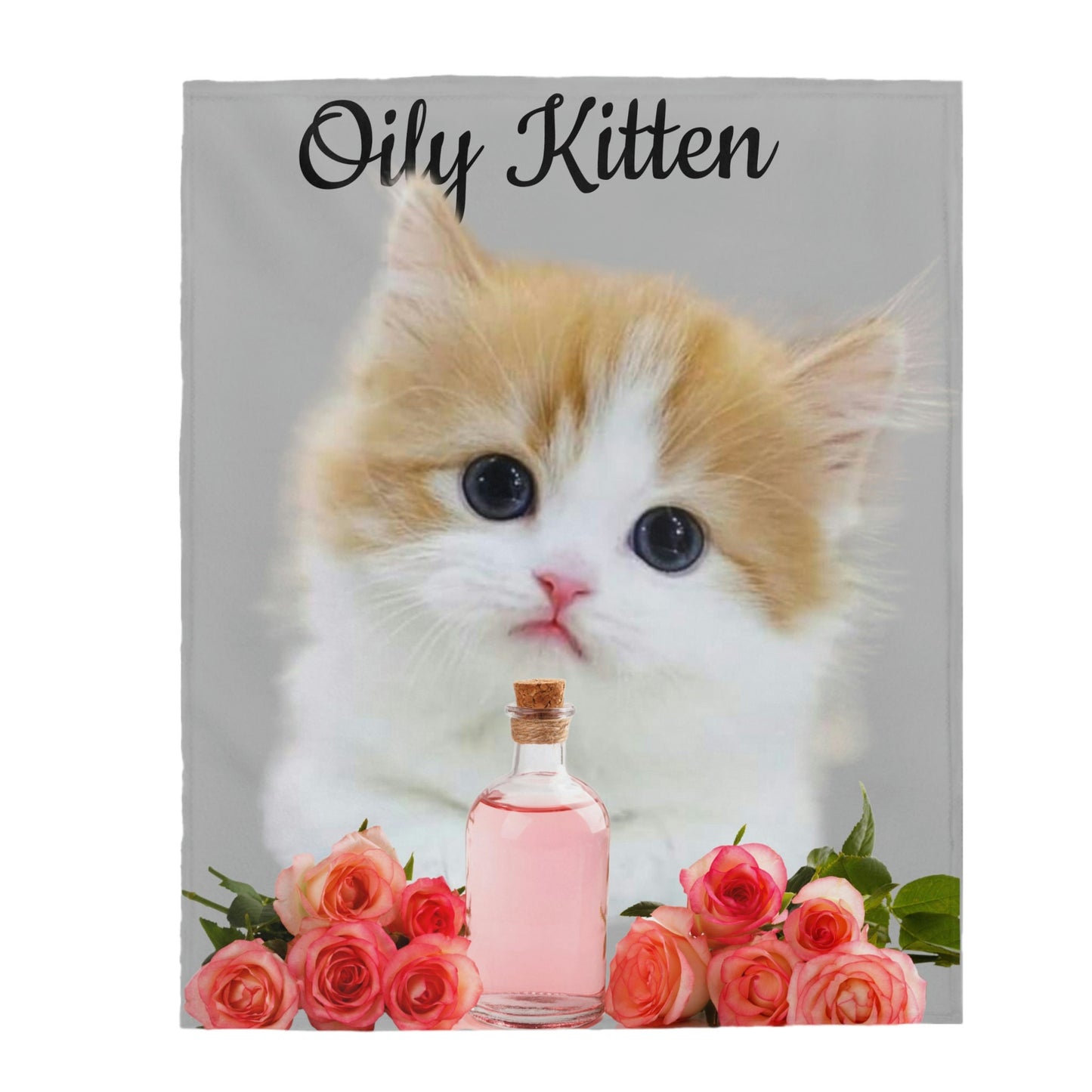 Velveteen Essential Oil "Oily Kitten" Plush Blanket