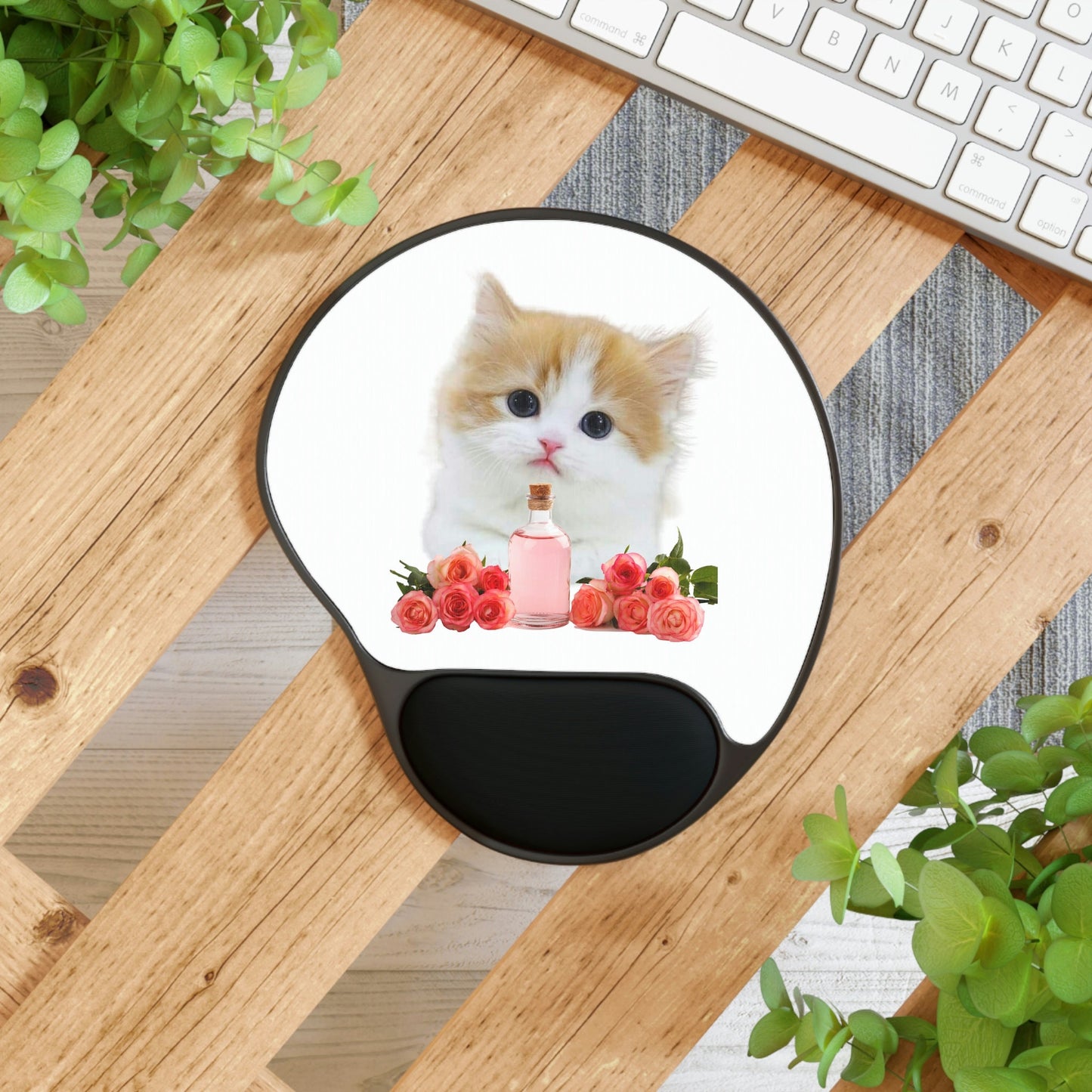 Essential Oil Cat 3 Mouse Pad With Wrist Rest